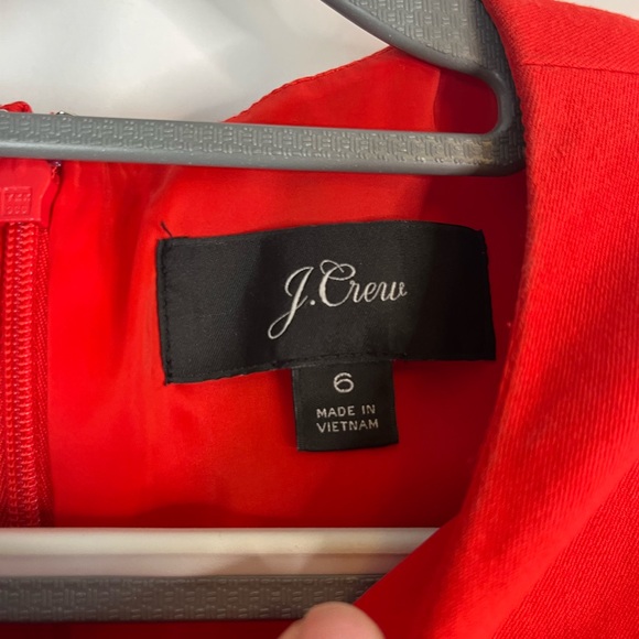 J.Crew Red Sheath Dress Size 6 Sleeveless Classic Work Cocktail Dress - Picture 4 of 5